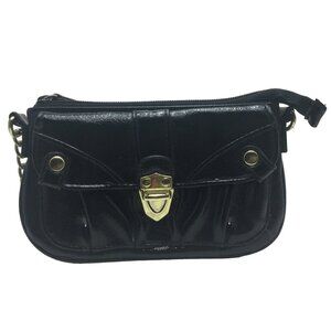 Womens Black Purse Over Shoulder Strap/Chain